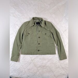 Banana Republic Women’s xs extra small polyester utility button jacket pockets